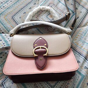 Coach new unused colorblock crossbody satchel medium